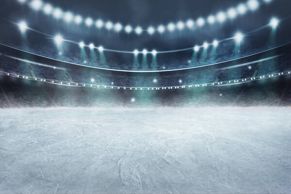  Hockey ice rink sport arena empty field - stadium
