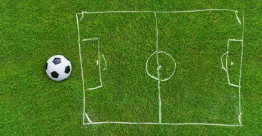 Futbol Stratejisi. Taktikler. Tahtada.