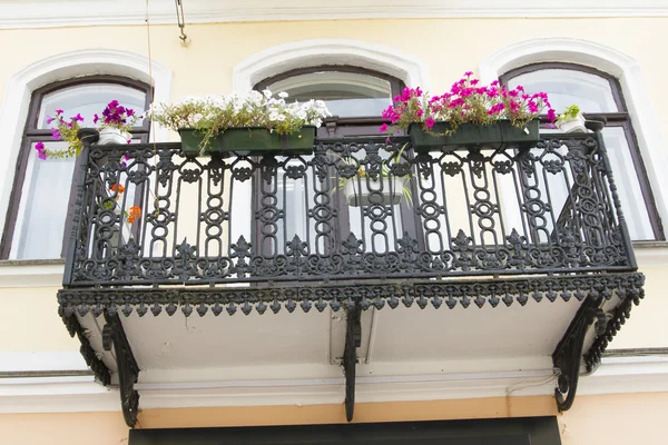 Iron beautiful balcony — Stock Photo, Image