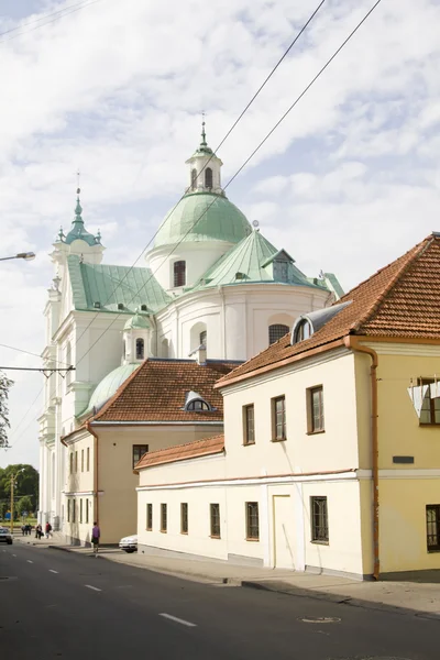 A Catedral no centro da cidade em Grodno (Bielorrússia ) — Fotografia de Stock