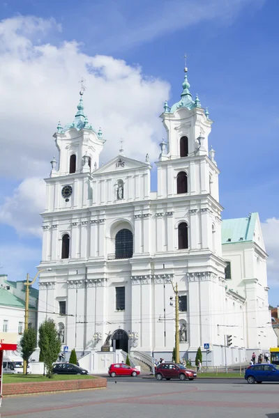 Die Kathedrale im Stadtzentrum in Grodno (Weißrussland)) — Stockfoto