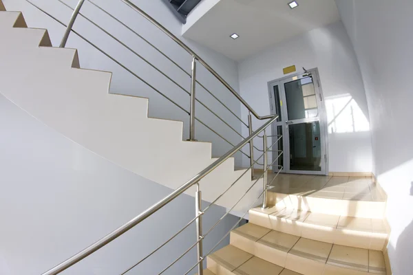 Office staircase (fisheye snapshot) — Stock Photo, Image