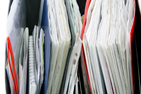 Файлы в офисных папках — стоковое фото
