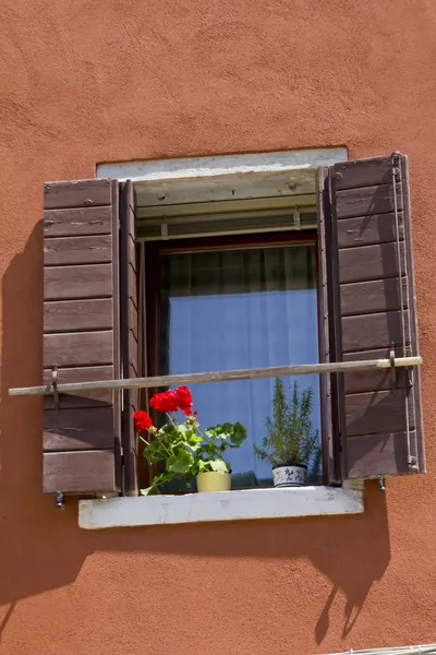Windows і шторки — стокове фото