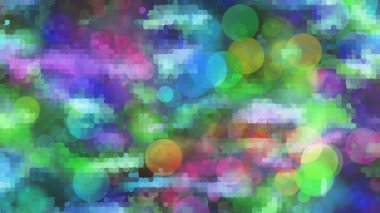 Bokeh ile soyut bir arkaplan. Yumuşak ışık odaklı noktalar.