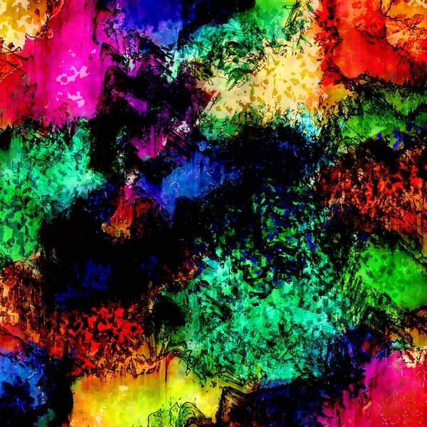 Abstract Aquarelverf Achtergrond Kleurrijke Textuur Oppervlakteontwerp Abstract Holografische Achtergrond Abstract — Stockfoto