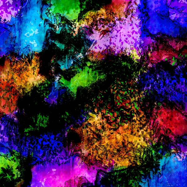 Abstract Aquarelverf Achtergrond Kleurrijke Textuur Oppervlakteontwerp Abstract Holografische Achtergrond Abstract — Stockfoto