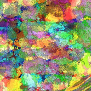 Dijital boyalı soyut tasarım, renkli doku, fraktal sanat. Duvar dekorasyonu. Soyut eşarp, modern arkaplan çizimi, fraktal yüzey, ışık efekti dokusu, modern suluboya arka plan.