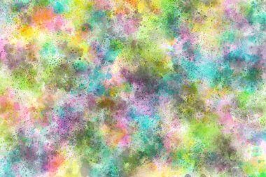 Dijital boyalı soyut tasarım, renkli doku, fraktal sanat. Duvar dekorasyonu. Soyut eşarp, modern arkaplan çizimi, fraktal yüzey, ışık efekti dokusu, modern suluboya arka plan.