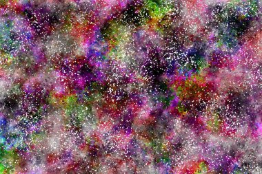 Dijital boyalı soyut tasarım, renkli doku, fraktal sanat. Duvar dekorasyonu. Soyut eşarp, modern arkaplan çizimi, fraktal yüzey, ışık efekti dokusu, modern suluboya arka plan.