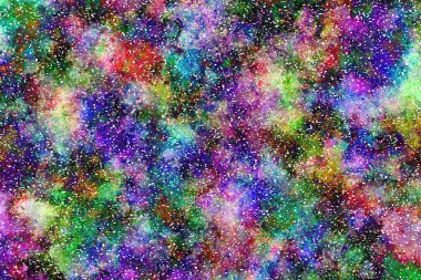 Dijital boyalı soyut tasarım, renkli doku, fraktal sanat. Duvar dekorasyonu. Soyut eşarp, modern arkaplan çizimi, fraktal yüzey, ışık efekti dokusu, modern suluboya arka plan.