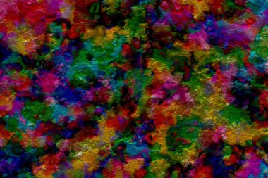 Dijital boyalı soyut tasarım, renkli doku, fraktal sanat. Duvar dekorasyonu. Soyut eşarp, modern arkaplan çizimi, fraktal yüzey, ışık efekti dokusu, modern suluboya arka plan.