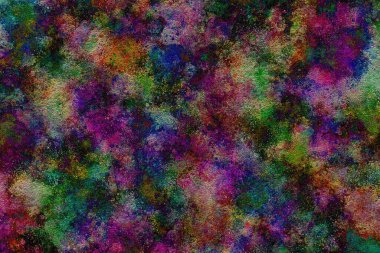 Dijital boyalı soyut tasarım, renkli doku, fraktal sanat. Duvar dekorasyonu. Soyut eşarp, modern arkaplan çizimi, fraktal yüzey, ışık efekti dokusu, modern suluboya arka plan.