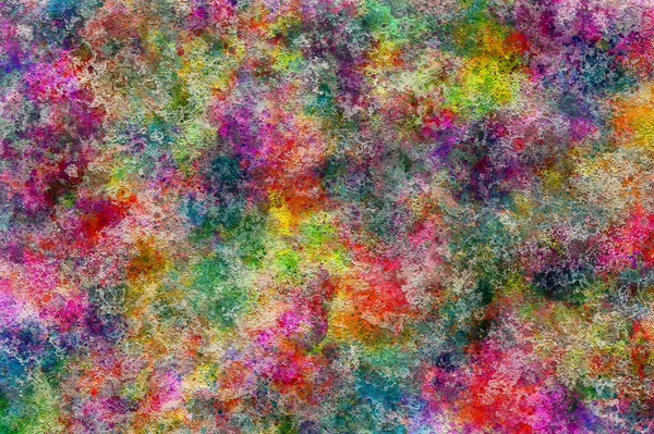 Digital Painted Abstract Design Colorful Texture Fractal Art Wall Decor — Stock Photo, Image