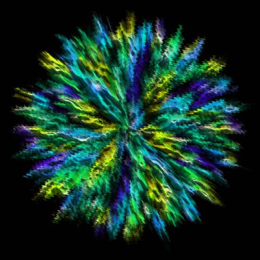 Dijital boyalı soyut tasarım, renkli doku, fraktal sanat. Duvar dekorasyonu. Soyut eşarp, modern arkaplan çizimi, fraktal yüzey, ışık efekti dokusu, modern suluboya arka plan.