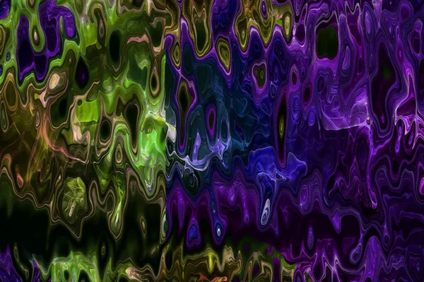 Digitaal Geschilderd Abstract Design Kleurrijke Textuur Fractal Art Wall Decor — Stockfoto