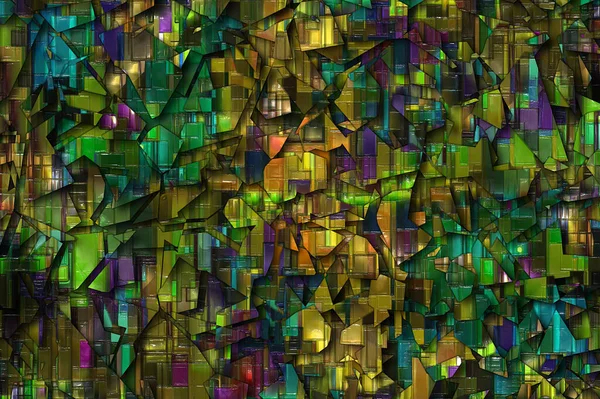 Dijital Boyalı Soyut Tasarım Renkli Doku Fraktal Sanat Duvar Dekorasyonu — Stok fotoğraf