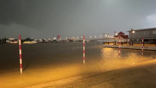 Raining Pak Kret District Thailand — Vídeo de stock