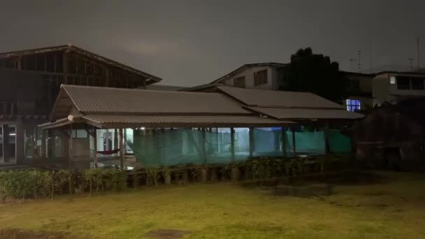 Raining Pak Kret District Thailand — Stok video