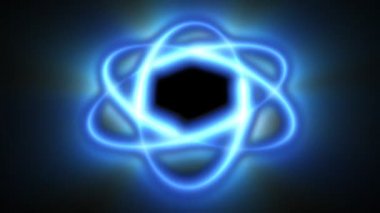 Atom Parlatıcı mavi, kesintisiz döngü
