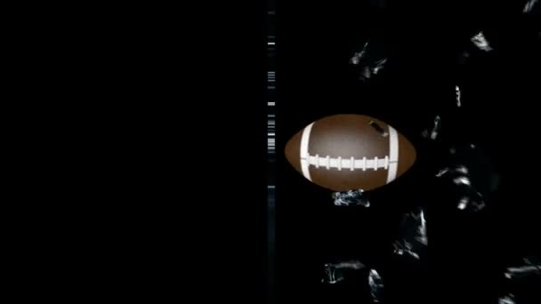 Futbol amerykański tłuczonego szkła — Wideo stockowe