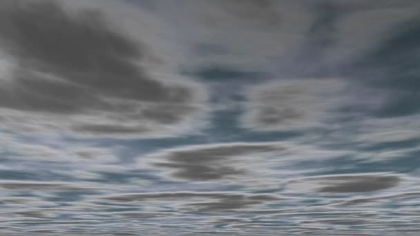 Animated clouds dark — Stock Video
