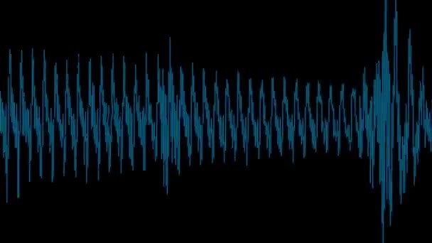 Forma de onda de audio — Vídeo de stock