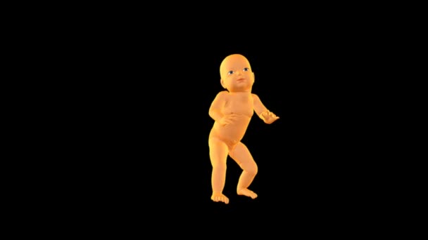 Baby dansar — Stockvideo