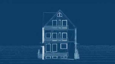Blueprint evi projesi dönen, kesintisiz döngü