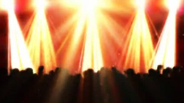 disko yanıp söner ve kalabalık dans