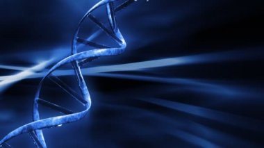 dna dize, sorunsuz döngü dönen mavi fx renkli