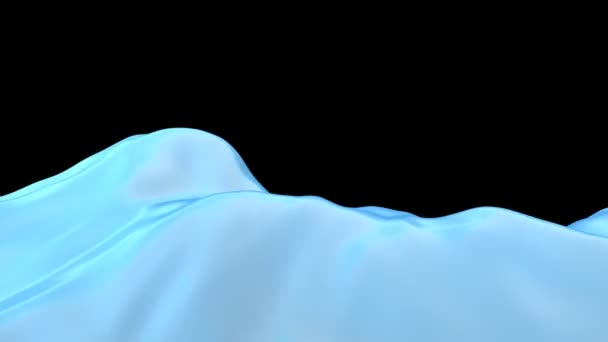 Blue chiffon inférieur troisième