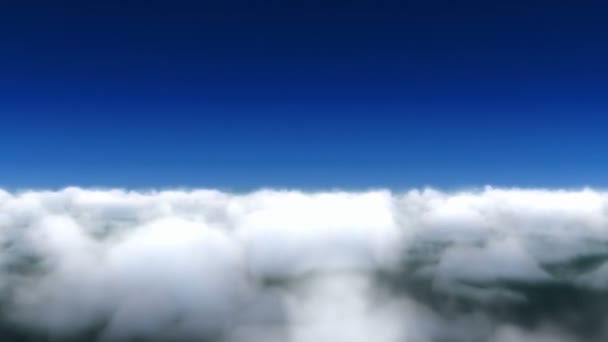 Câmera de nuvens voar através — Vídeo de Stock