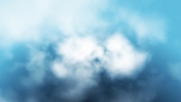 Luftbild von Wolken fliegen durch nahtlose loop — Stockvideo