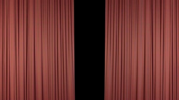 Curtains with Alpha Matte1 — Stock Video