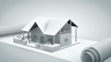 blueprint dışarı beyaz ev