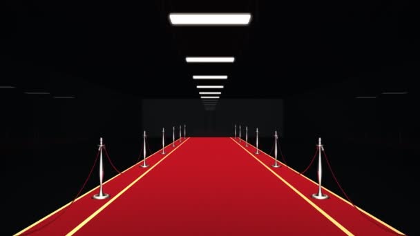 Red Carpet,Alpha included — Stock Video