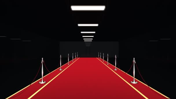 Alfombra roja, alfa incluido — Vídeos de Stock