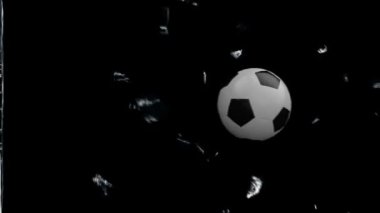 Soccer Ball breaking glass with Alpha