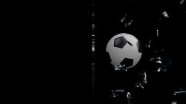 Futbol topu bölme cam,