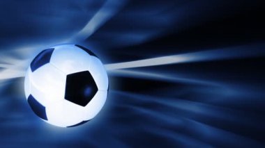 arka plan ile sorunsuz döngü dönen futbol topu