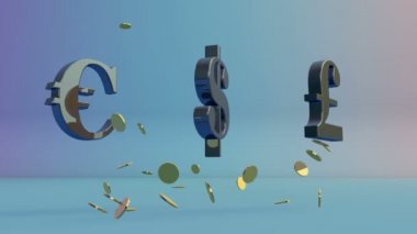 ABDDOLAR, euro ve İngiliz Lirası dönen, jeton düşüyor