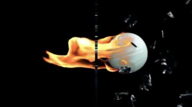 Voleybol Alfa ile cam kırılma yanıyor