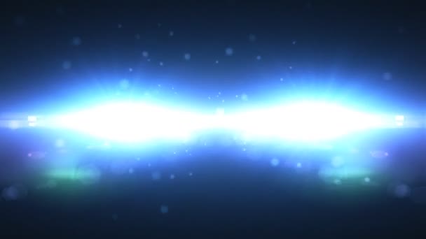 Urmărirea zborului spațial cu particule de praf, buclă — Videoclip de stoc