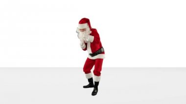 Noel Baba'ya karşı beyaz dans