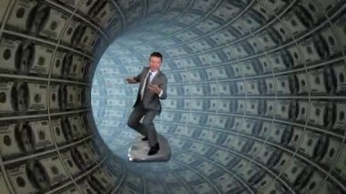 bir tüp içinde sörf işadamı bizi dolar kazandım.