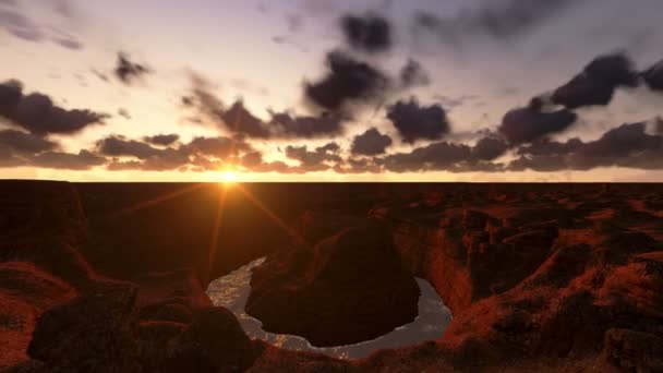 Grand Canyon Timelapse Sunrise, Helikopter-Ansicht — Stockvideo