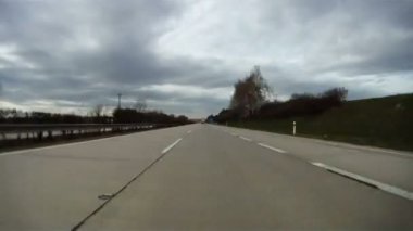 Çek Cumhuriyeti, timelapse otoyolda sürüş