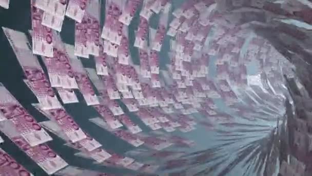 꽃을 통해 500 유로 통화 터널 비행 — 비디오