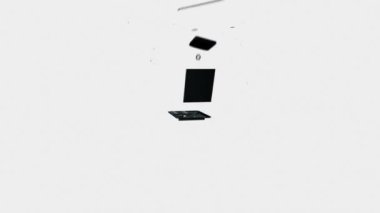 laptop beyaz karşı içine mobil erime